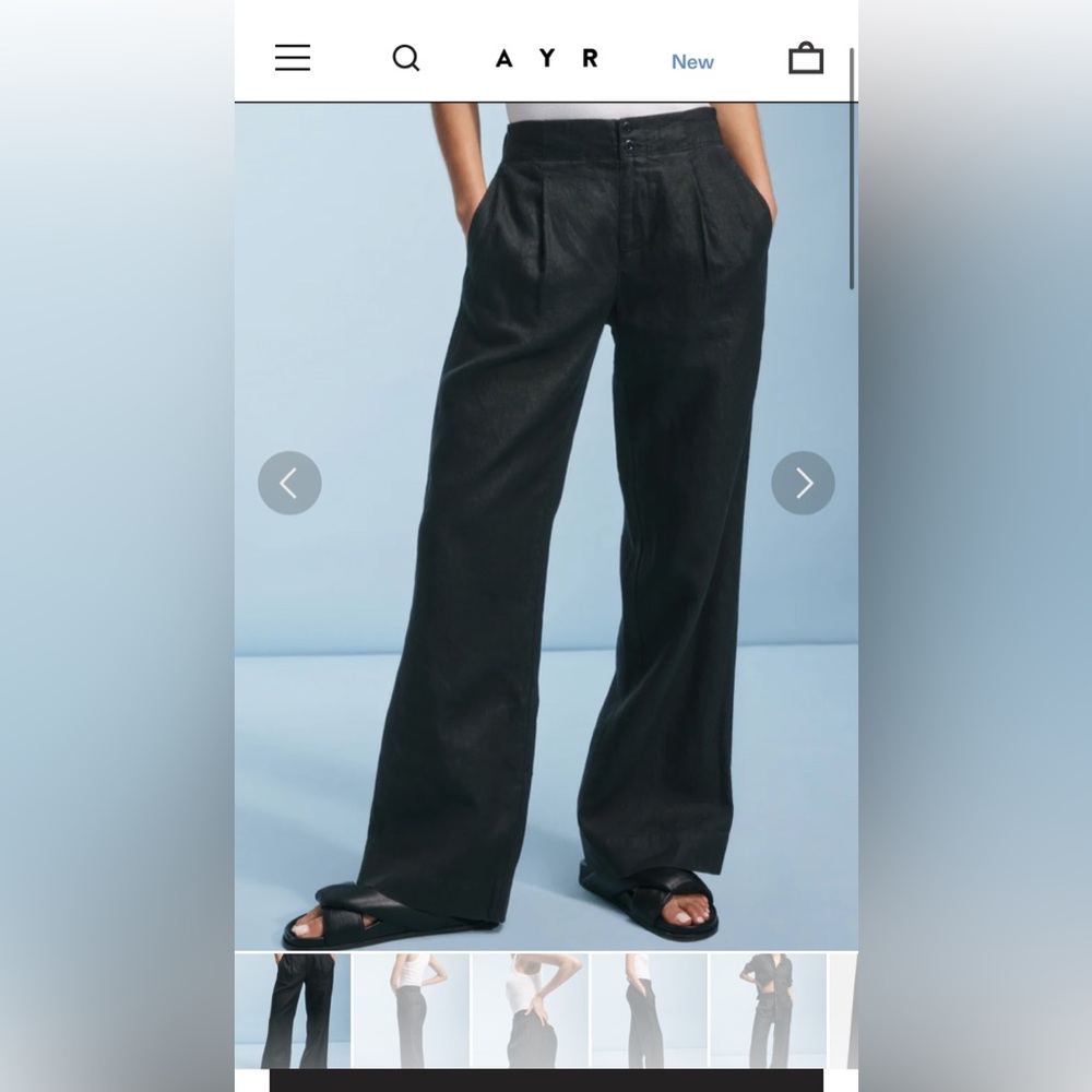AYR Black Wide Leg Pants